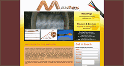 Desktop Screenshot of maxflexcables.co.za