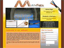 Tablet Screenshot of maxflexcables.co.za